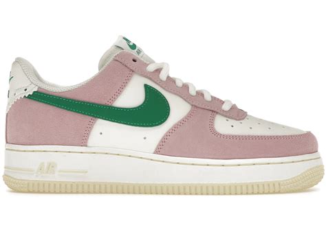 NIKE AIR FORCE 1 LOW '07 LV8 MEDIUM SOFT PINK MALACHITE