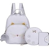 SMART CHOICE 3-PCS Fashion Cute Stylish Leather Backpack & Sling Bag ...