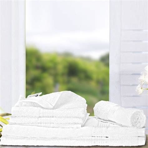 Buy Eva Quick Dry Towel Combo (White) - Six Piece Set Online in India ...