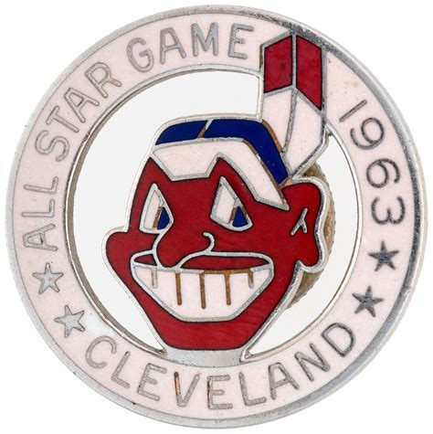 Hake's - "1963 CLEVELAND ALL STAR GAME" BASEBALL PRESS PIN.