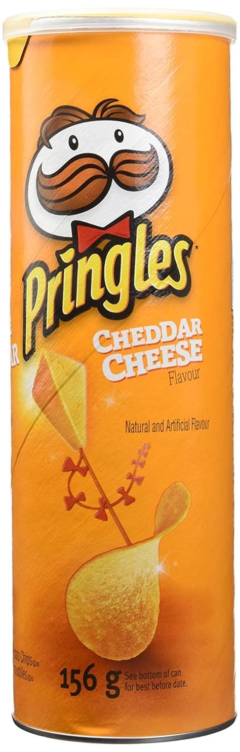Buy Pringles Cheddar Cheese Potato Chips, 156g5.50oz can, Imported from ...