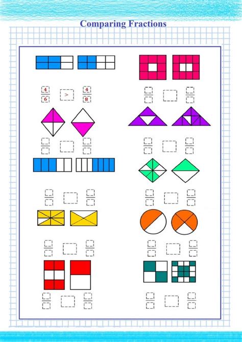 Image result for Adding Fractions Visual Worksheet