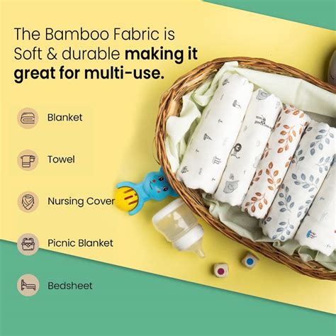 Buy Mush 100% Bamboo Swaddle: Soft & Versatile Blanket