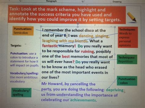 Image result for English Language Paper 1 Question 5 Examples