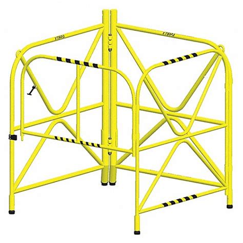 MSA XTIRPA, 3 1/4 ft x 3 1/8 ft x 3 3/4 ft, Aluminum, Manhole Guard ...