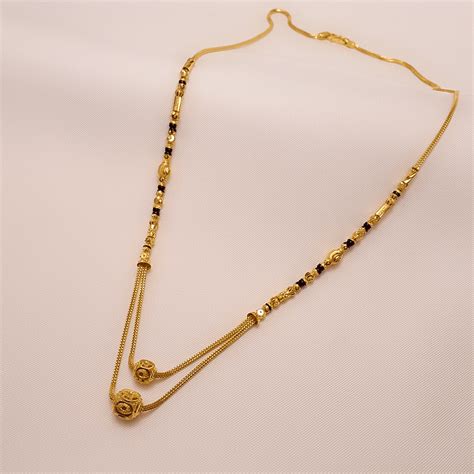 Buy Destined Bond Gold Mangalsutra 22 KT yellow gold (11.67 gm ...