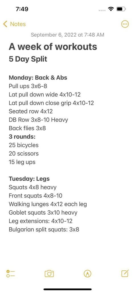 Image result for Weekly Workout Routine