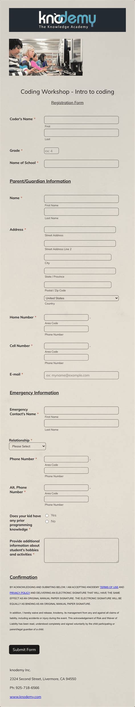 Image result for Coding Classes How to Make Form