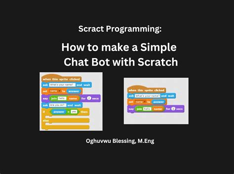 Scratch Programming: How to make a Simple Chat Bot with Scratch eBook ...