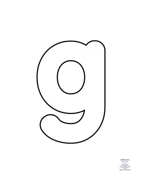 Bubble Letter Gg - Free Printable Set