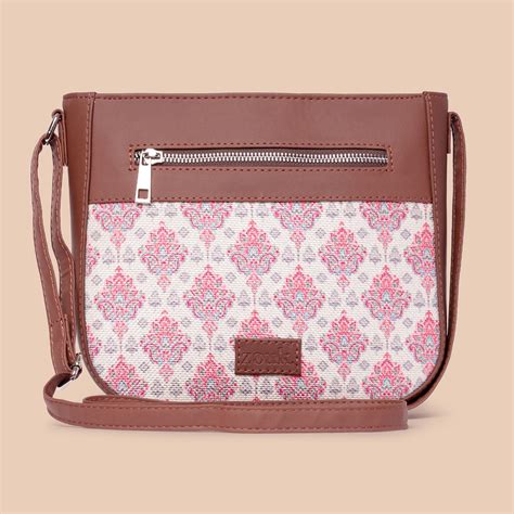 Kashmiri Tulips U Shaped Sling Bag – Zouk
