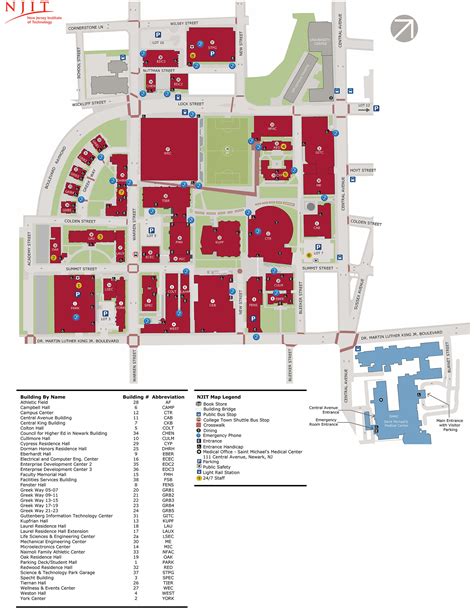 Campus & Parking Maps | New Jersey Institute of Technology