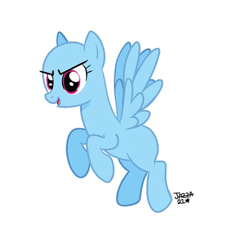 Pegasus MS PAINT FRIENDLY MLP BASE by LoopyDaLamb on DeviantArt