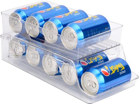 Amazon.com: Puxdiauk Soda Can Organizer for Refrigerator,Double-Layer ...