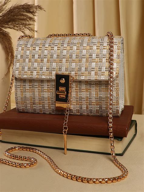 Haute Sauce Structured Textured Sling Bag