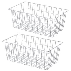 SANNO Freezer Baskets, Pantrty Storage Bins, Farmhouse Metal Wire ...