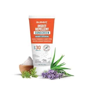 Elemnt Insect Repellent Sunscreen SPF 30 for Safaris & Adventure ...
