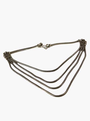 Wrap Around Neck Bite in Handmade German Silver Jewelry | soilofindia.in