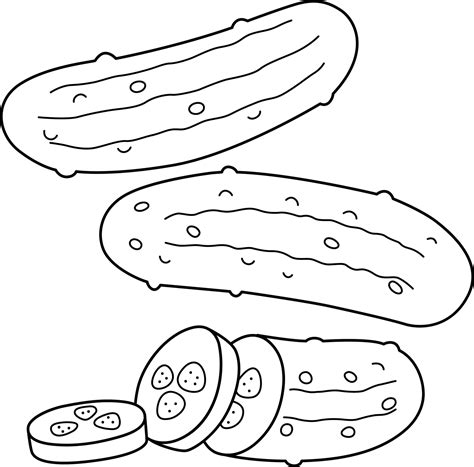 Pickle Coloring Page