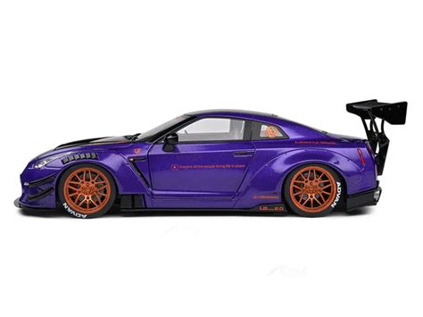 2022 Nissan GT-R R35 LBWK 2.0 Purplezilla 1:18 Solido licensed diecast