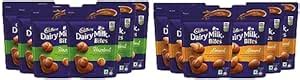 Cadbury Dairy Milk Bites- Almonds, 40g - Pack of 6 & Cadbury Dairy Milk ...