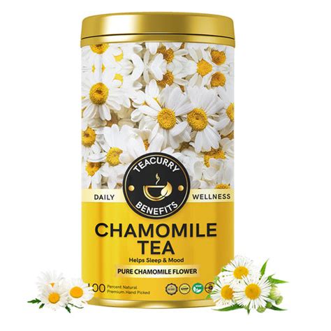 Buy Chamomile Tea Tin Can – For Sleep, Stress Relief & Digestion