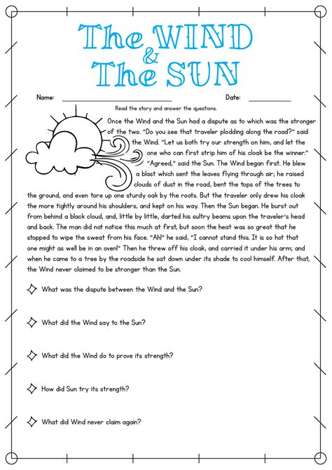 4th Grade Reading Comprehension Worksheets - Worksheets Library
