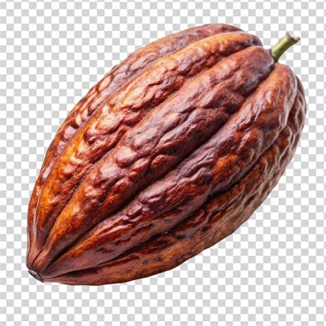 Cocoa pod isolated on transparent background | Premium AI-generated PSD