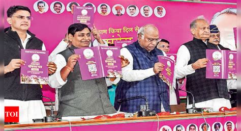 Congress: MSP Act, 10 lakh jobs, Rs 50 lakh health insurance in Cong ...