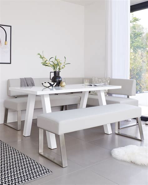 Modern Dining Table Bench 的图像结果