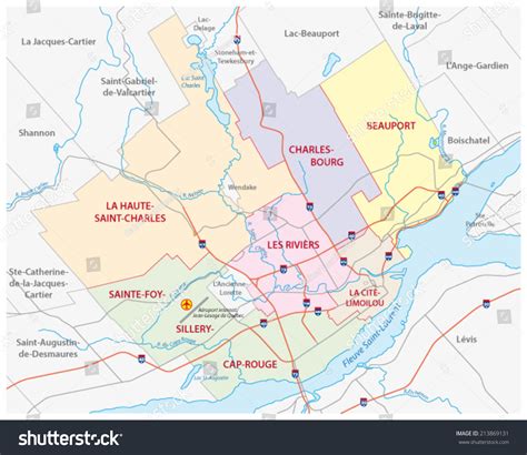 Map Of Quebec City Area