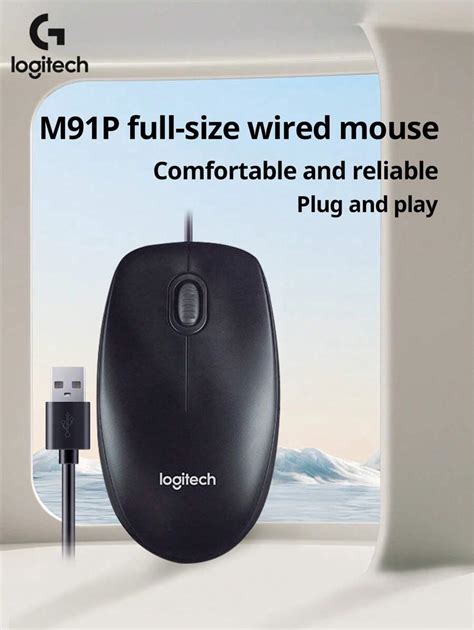 Logitech Top Original Logitech M91P Wired Mouse Business Office Home ...