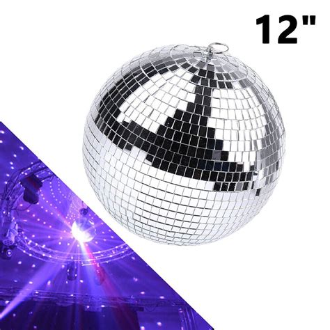 WSYW 12inch Mirror Glass Ball Hanging DJ Bands Party Bar Club Stage ...