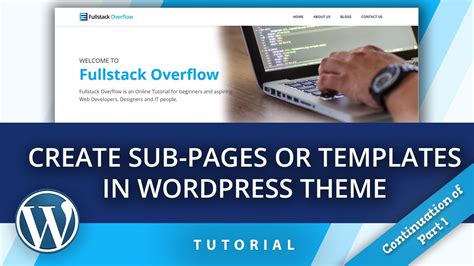 Image result for WordPress Sub Page