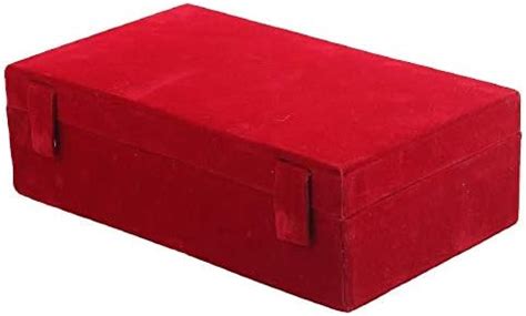Kuber Industries Wooden Two Rod Velvet Rectangular Bangle Storage Box ...