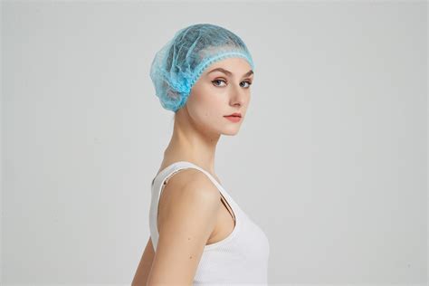 Disposable Strip Hat for Women in Black - Disposable Women's Hair Cap and Black Disposable Strip Cap