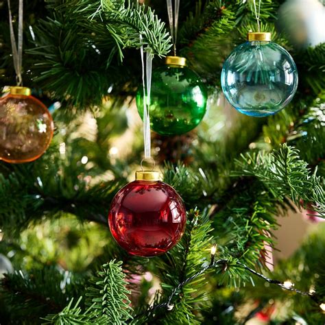 VINTERFINT tree ornament, bauble glass/mixed colours, 6 cm (2 ¼") - IKEA