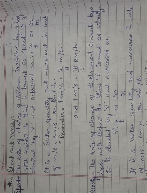 Define the 3 words with formula a) Speed b) Velocity c) Acceleration ...