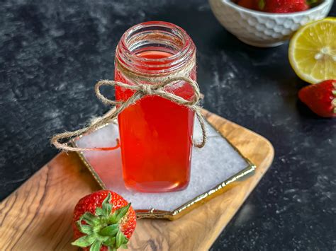 Quick & Easy Homemade Strawberry Simple Syrup Recipe