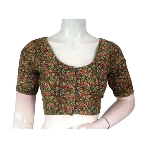 Pen Kalamkari Cotton Readymade Blouses | Office Wear & Daily Use