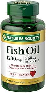 Nature's Bounty Fish Oil 1200mg 320 Softgels : Amazon.in: Health ...