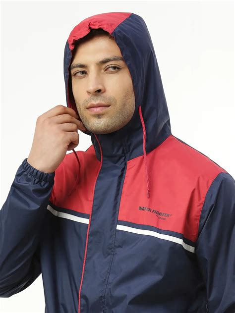 Zeel Active Sport Blue & Red Rainsuit - AZ06