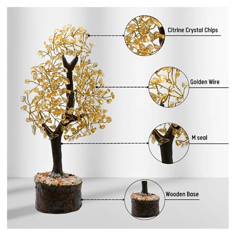 Citrine Tree - Premium Gemstone Crystal Tree - Crystal Heaven