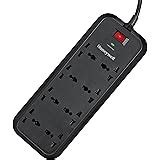 Honeywell Surge Protector, 4 Universal Sockets, 2 Meter Cord, 15000Amp ...