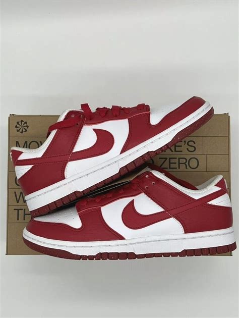 Size 5.5 W / 4 M Nike Dunk Low Next Nature Gym Red/white 2022 | Swag ...