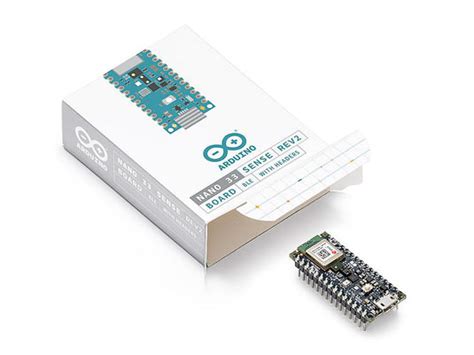 Arduino Nano 33 BLE Sense Rev2 with headers (ABX00070) – ThinkRobotics.com