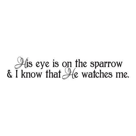 Holiday Gift Children His eye is on the Sparrow Inspirational Quotes ...