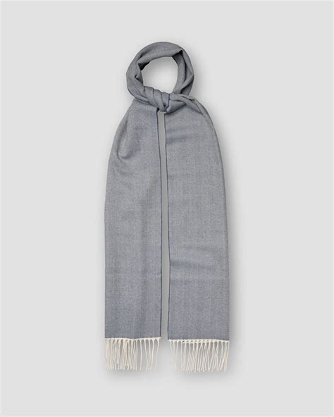 Herringbone Merino Wool Scarf - Eton