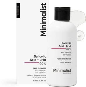 Minimalist 2% Salicylic Acid For Oily Skin | Sulphate Free, Anti Acne ...