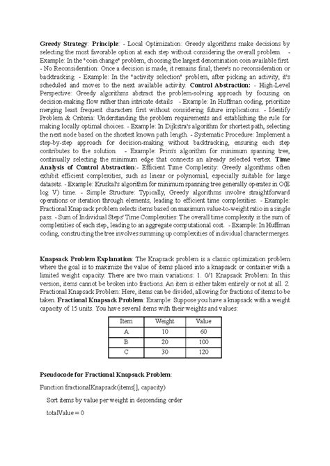 DAA Endsem 2023 Fly High Services - Greedy Strategy: Principle: - Local ...